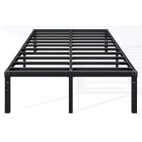 Hafenpo 16 Inch Queen Bed Frame Sturdy Platform Bed Frame Metal Bed Frame No Box Spring Needed Heavy Duty Queen Size Bed Frame