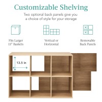 Best Choice Products 6Cube Storage Organizer 135In Shelf Opening Bookcase Display Shelf Customizable W 3 Removable Back P