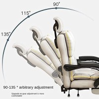 Office Chair, Ergonomic Office Chair, 7 Point Massage Computer Desk Chair, Pu Leather Executive Chair, Adjustable Backrest and Footrest, Video Game Chair Adult Recliner Chair