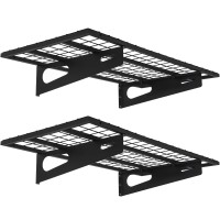 2Pack 15X3Ft Garage Shelving 177Inchby358Inch Wall Shelf Garage Storage Rack Wall Mounted Floating Shelves Black