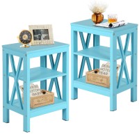 Vecelo Modern Nightstands Xdesign Side End Table Night Stand With Storage Shelf For Bedroom Living Room