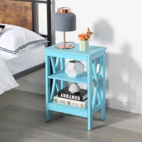 Vecelo Modern Nightstands Xdesign Side End Table Night Stand With Storage Shelf For Bedroom Living Room