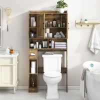 Over The Toilet Storage Cabinet Farmhouse Storage Cabinet Over Toilet With Barn Door Home Spacesaving Toilet Rack For Bathroo