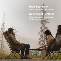 Helinox Savanna High-Back Collapsible Camp Chair, Cobalt
