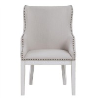 Warren White Arm Chair Set of Two