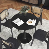 Giantex Black Round Dining Table, 32