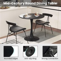 Giantex Black Round Dining Table, 32