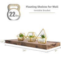 Sorbus Floating Shelves For Wall 24 Inch Wall Shelves For Bedroom Kitchen Decor Bathroom Shelves 3 Mahoganyfloating Shelve