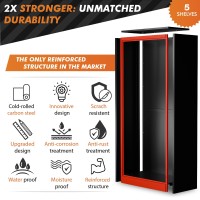 Metaltiger Extra-Spacious Metal Storage Cabinet With Wheels - Garage Storage Cabinet With Locking Doors, 72