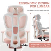 Ergonomic Office Chair With Footrest High Back Computer Office Chair With Dynamic Lumbar Support 2D Headrest 2D Armrest Spon