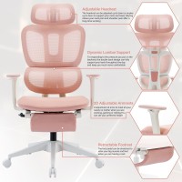 Ergonomic Office Chair With Footrest High Back Computer Office Chair With Dynamic Lumbar Support 2D Headrest 2D Armrest Spon