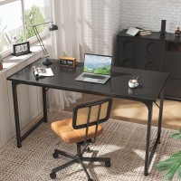 Huuger Computer Desk 55 Inch Office Desk Gaming Desk With Storage Writing Desk Work Desk For Home Office Study Modern Simpl