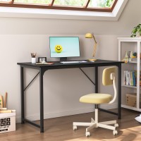 Huuger Computer Desk 40 Inch Office Desk Gaming Desk With Storage Writing Desk Work Desk For Home Office Study Modern Simpl