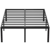 Emoda 20 Inch King Bed Frame No Box Spring Needed Heavy Duty Tall Metal Platform With Large Storage Space Noise Free Easy Ass