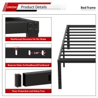 Emoda 20 Inch King Bed Frame No Box Spring Needed Heavy Duty Tall Metal Platform With Large Storage Space Noise Free Easy Ass