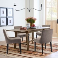 Colamy Modern Dining Chairs Set Of 4 Upholstered Corduroy Accent Side Leisure Chairs With Mid Back And Wood Legs For Living Roo