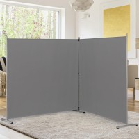 Rantila Indoor Room Divider Portable Office Divider Room Divider Wall Screen 2 Large Panel Folding Partition Privacy Screen W