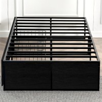 Gazhome Twin Bed Frame With 2 Xl Storage Drawers Metal Platform Bed Frame With Footboard 9 Strong Metal Slat Supportno Box Sp