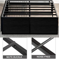 Gazhome Twin Bed Frame With 2 Xl Storage Drawers Metal Platform Bed Frame With Footboard 9 Strong Metal Slat Supportno Box Sp