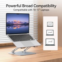 Lintyle Macbook Stand For Desk Laptop Stand Foldable Notebook Holder 1017 Inch Macbook Pc Computer Stand Laptop Riser Stand Adj