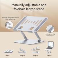 Lintyle Macbook Stand For Desk Laptop Stand Foldable Notebook Holder 1017 Inch Macbook Pc Computer Stand Laptop Riser Stand Adj