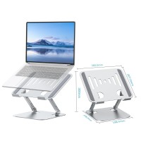 Lintyle Macbook Stand For Desk Laptop Stand Foldable Notebook Holder 1017 Inch Macbook Pc Computer Stand Laptop Riser Stand Adj