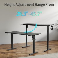 Agilestic Electric Standing Desk 48 X 24 Inches Height Adjustable Desk Sit Stand Up Desk For Work Office Home Ergonomic Risin