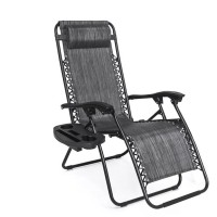 Ezone Zero Gravity Lounge Chairs Outdoor Adjustable Reclining Patio Chair Steel Mesh Folding Recliner For Pool Beach Camping Lou