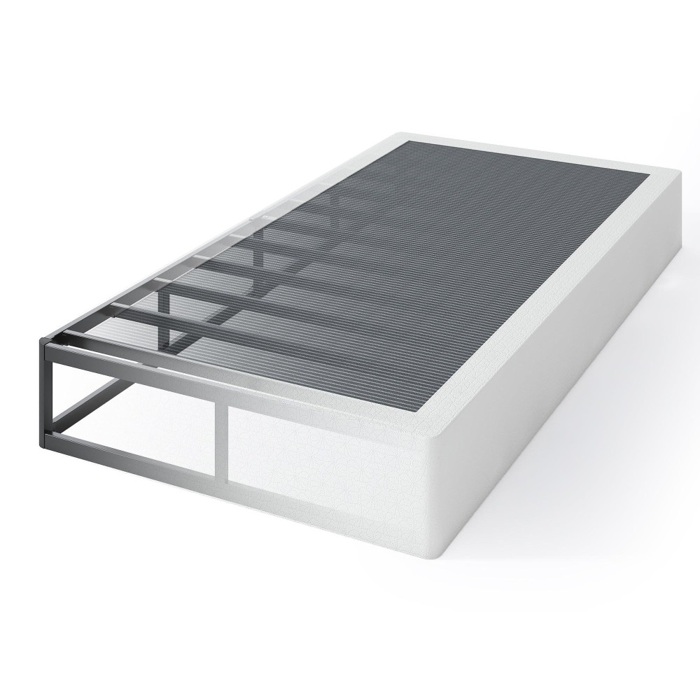 Qeromy 9 Inch High Profile Box Spring Sturdy Metal Frame Mattress Foundation Easy Assembly Quiet Noisefree Twin Xl Size