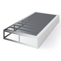 Qeromy 9 Inch High Profile Box Spring Sturdy Metal Frame Mattress Foundation Easy Assembly Quiet Noisefree Cal King Size