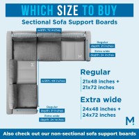 Meliusly Sofa Cushion Support Board For Sectionals 24X72 24X48 Heavy Duty L Shaped Couch Supports For Sagging Cushions Se