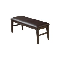 Best Master Furniture Wendy Dining Bench, Dark Grey