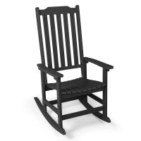 Patio Rocking Chair Oversized Rocker Chair For Adult All Weather Rocking Chair Outdoor High Back Porch Rocker Rocking Chairs