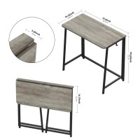 Wohomo Folding Desk Small Foldable Desk 315 For Small Spaces Space Saving Computer Table Writing Workstation For Home Offic