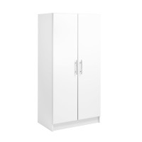 Prepac Armoir Elite 32 W X 35 H X 20 D White Wardrobe Closet Elite 32 Storage Cabinet White Storage Cabinet Base Ca