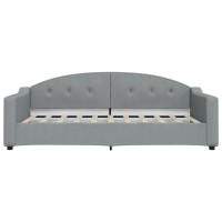 vidaXL Day Bed Light Gray 39.4x74.8 Fabric