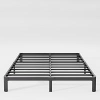 Hunlostten 10In High King Bed Frame No Box Spring Needed Heavy Duty King Platform Bed Frame With Round Corners Easy Assembly