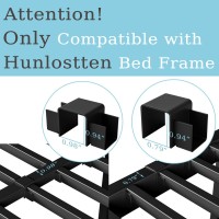 Hunlostten 7In High King Bed Frame No Box Spring Needed Heavy Duty King Platform Bed Frame With Round Corners Easy Assembly N