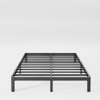 Hunlostten 10In High Queen Bed Frame No Box Spring Needed Heavy Duty Metal Platform Bed Frame Queen Size With Round Corners Ea