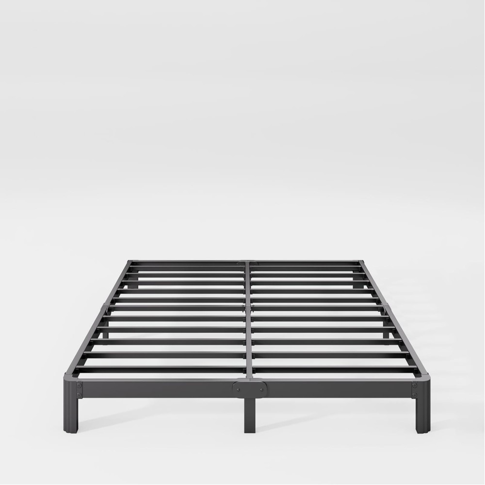 Hunlostten 7In High Full Size Bed Frame No Box Spring Needed Heavy Duty Metal Platform Bed Frame Full With Round Corners Easy