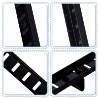 Yaocom 6 Pcs 36 Inch Shelf Pilaster Metal Mortise Mount Pilaster Strip Adjustable Shelf Standards For Wall Shelving System Close