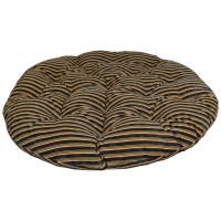 Blazing Needles Tufted Double Papasan Cushion, 44 X 44, Midnight Stripe