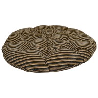 Blazing Needles Tufted Double Papasan Cushion, 44 X 44, Midnight Stripe