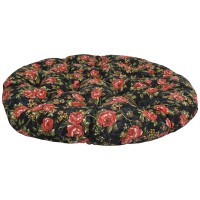 Blazing Needles Tufted Double Papasan Cushion, 44 X 44, Midnight Rose