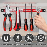 12 Magnet Tool Holders Storage Organizer 6 Pack Wall Mount Magnetic Tool Strips Metal Magnet Tool Organizer Bars For Garage