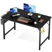 Sweetcrispy Computer Office Desk 48 Inch Student Kids Study Writing Work With Headphone Hooks Storage Bag Modern Simple Pc Hom