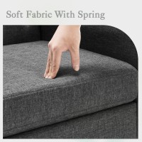 LUE BONA Upholstered Linen Accent Chair 18.5