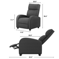 Homall Recliner Chair Recliner Sofa For Adults Recliners Home Theater Seating With Lumbar Support Reclining Sofa Chair For Li