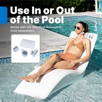 Step2 Vero Pool Lounger With Riser Faderesistant Waterproof Patio Furniture Pool Lounge Chair For Sun Shelf Use In Pools Up