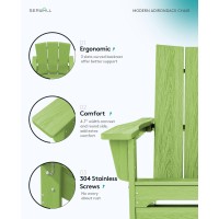 Serwall Modern Adirondack Chair Set Of 6 Folding Adirondack Chair Hdpe Outdoor Adirondack Chair For Outdoor Apple